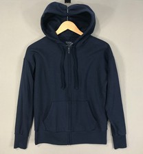 Time and Tru Hoodie Girl's XS 0-2 Blue Full Zip Sweatshirt Pockets Long Sleeve