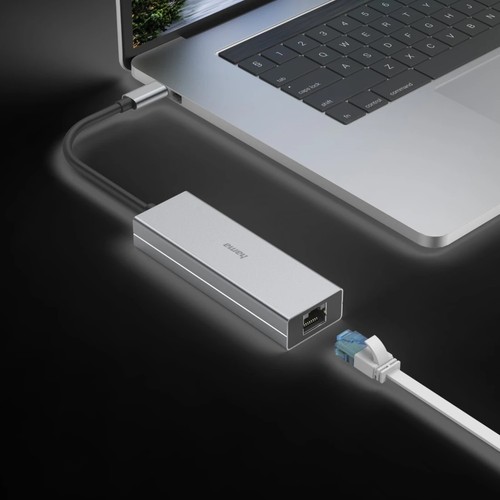 Hama USB-C USB-Hub Type-C 3.2 Verteiler Ethernet Adapter USB-A USB-C Port LAN - Bild 12 von 12