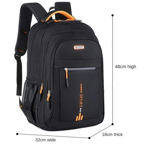 Wasserdichter Oxford Rucksack für Herren Business Laptop Reise Schulrucksack - Bild 12 von 14