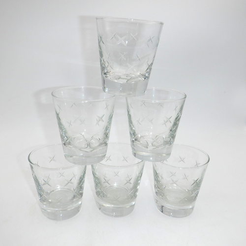 Vintage Libbey Stardust Beverage Glasses Set of 6 Great Condition 3-1/4" H - Picture 2 of 15