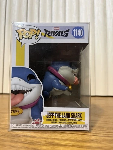 FUNKO POP! JEFF THE LAND SHARK #1140 MARVEL RIVALS W/ PROTECTOR *SHIPS NOW*!!