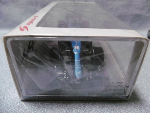 Unopened New Spark 1 43 Alpine A521 3rd Qatar GP 2021 14 Fernando Alonso - Picture 3 of 6