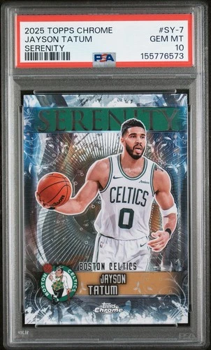 2025 Topps Chrome Jayson Tatum Base (PSA 10)