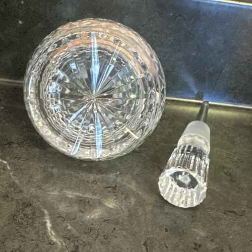 Vtg Waterford Crystal Cut Perfume Bottle Decanter Stopper 4.5 Inch - Picture 7 of 14