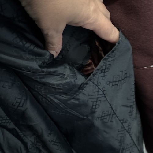 Lands' End Mantel/Jacke Damen 20 Zweireiher Wolle/Kaschmir Mischung Pflaume Lila - Bild 10 von 16