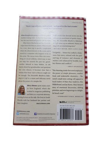 Irresistible Blueberry Bakeshop and Cafe by Mary Simses 2014 Trade Paperback - Foto 2 di 7