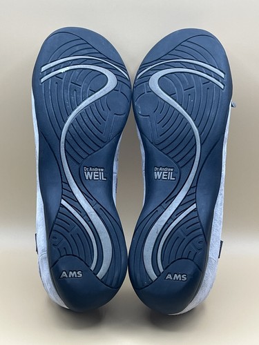 Dr. Andrew Weil Discovery graue bequeme Orthaheel-Halbschuhe aus Wildleder – Damengröße 10 - Bild 7 von 8