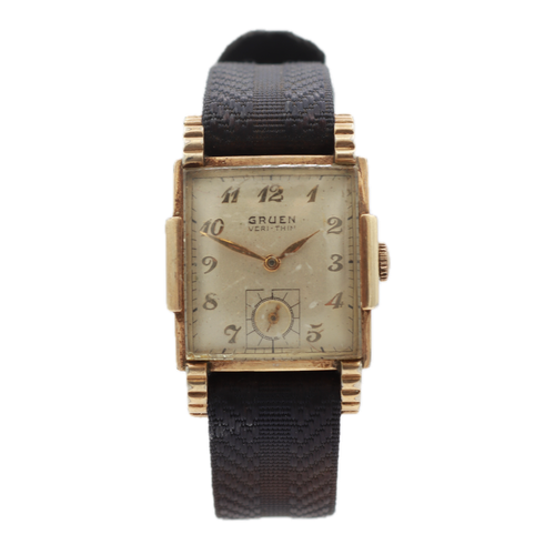 Vintage Gruen 426-567 Veri-Thin Men's Mechanical Wristwatch 426 10k GF & Steel - Picture 1 of 4