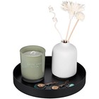 Rundes Metalltablett Kreisförmiges Serviertablett Für Küchentheke