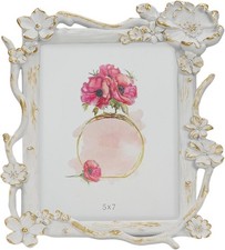 5x7 Vintage Gold Antique Ornate Picture Frame, Victorian Retro Decorative Photo