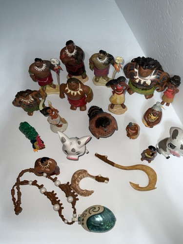 Disney Moana Mixed Lot 20 PVC Figures & PVC Cake Toppers - Picture 7 of 7