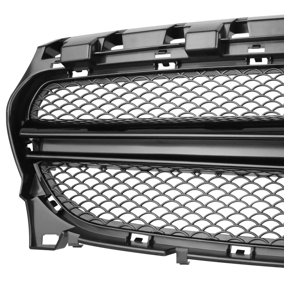 Black Grill Grille For Mercedes Benz C117 W117 2013-2019 CLA250 CLA45 CLA180 Foto 3 de 4