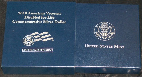 American Disabled Veteran 2010 Proof Silver Dollar & Certificate of Authenticity - Picture 12 of 12