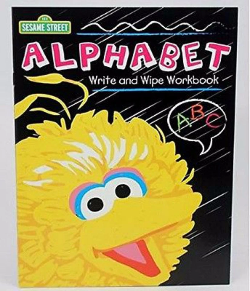 Educational Alphabet Workbooks Sesame Street 3 Alphabet Write Wipe & Paint LOT - Image 4 of 4