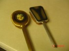 2 - Brosses à cheveux vintage Vanity, ton or victorien et ton argent art déco