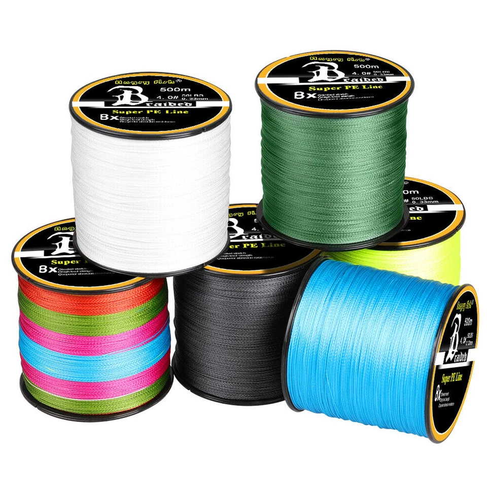 328/547/1093 Yards Strong PE Braided Fishing Line 4 Strands 12-100LB f/ Saltwar - Image 2 of 4