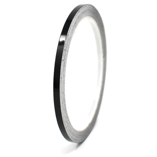 10m Zierstreifen 6mm Schwarz Glanz Auto Motorrad Dekorstreifen Seitenstreifen - Picture 1 of 4