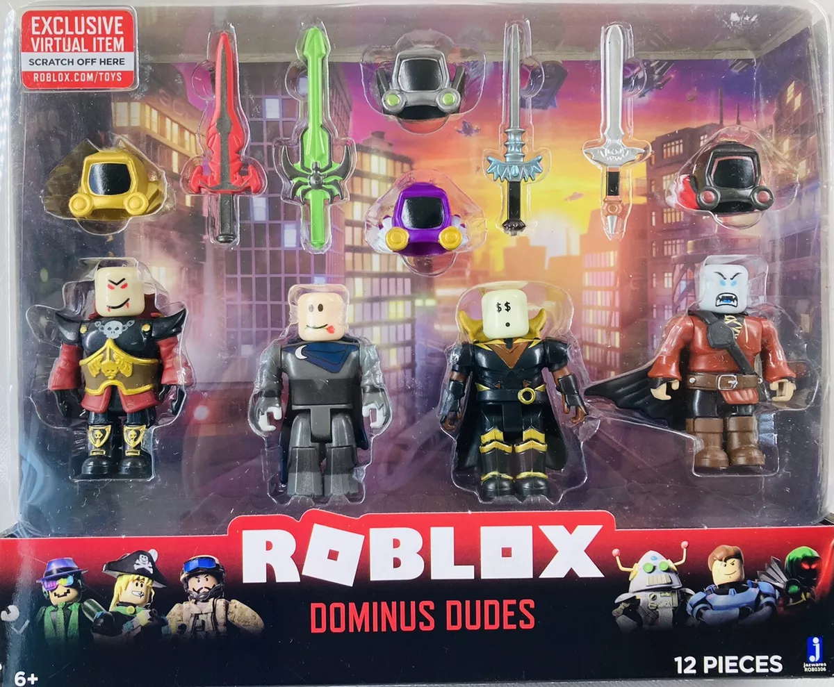 Roblox - Pack com 4 Figuras - Dominus Dudes - Sunny - MP Brinquedos