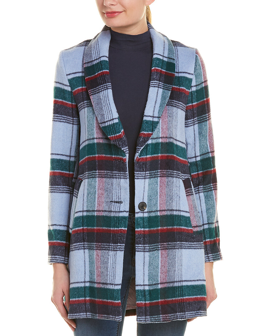 English Factory Plaid Wool - Blend Coat Woherrar grön M English Factory Plaid Wool - Blend Coat Woherrar grön M
