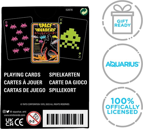 Space Invaders Sammlerstück Set mit 52 Spielkarten (+ Joker) - Bild 6 von 6