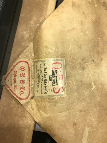 Vintage player piano music roll lot, vintage paper rolls, 5 piece lot antique - Picture 11 of 12