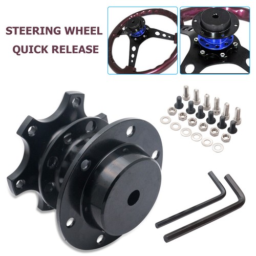 New Universal Car Steering Wheel Quick Snap Off Boss Kit Release Hub Adapter - Picture 2 of 11