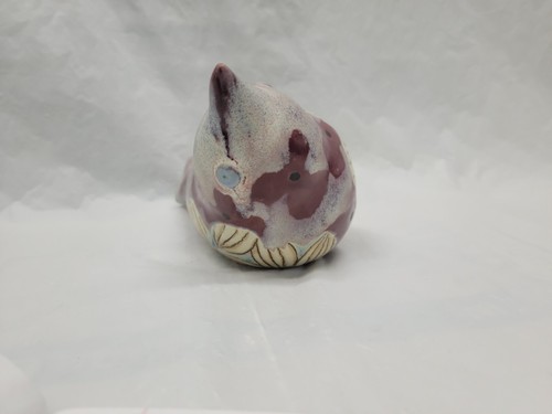 pottery bird wall hanging 6 inch artistic glaze signed cbr #4362 - Picture 7 of 24