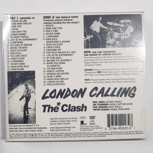 The Clash London Calling Epic 2004 Legacy Edition  RE  RM  2CD + DVD NTSC VG+ - Picture 2 of 9
