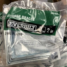 Everbilt Corner Braces Zinc Plated Steel 2" 339 695 Lot Of 40
