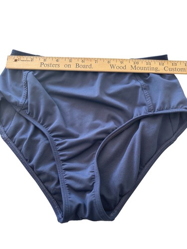 Sportler hoch taillierter Bikini Knoten U-Ausschnitt Badeanzug zweiteilig Small marineblau - Bild 12 von 14