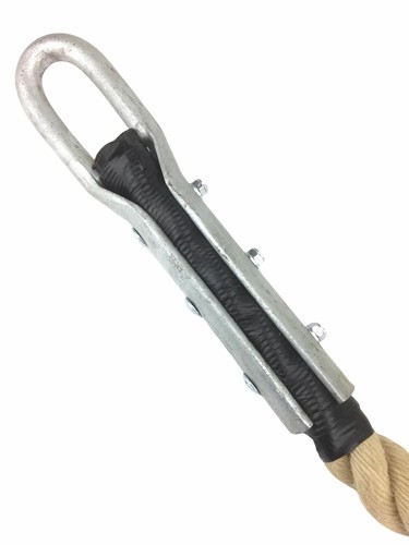 Cuerda de escalada de gimnasio de poliemo sintético de 28 mm x 20 metros inmersión de resina de montaje de tulipán - Imagen 5 de 5