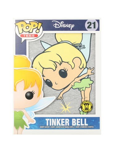 Funko POP! Tees Disney Tinker bell JR LADIES T-Shirt & Mini Standee Hot Topic - Picture 1 of 4