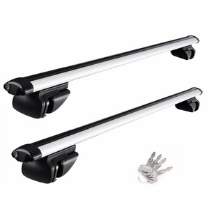 55-034-Aluminum-Car-Roof-Top-Cross-Bar-Universal-Luggage-Carrier-Rack-w-Lock-Key