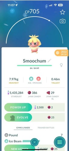 Pokémon Shiny Smoochum GO - Bild 1 von 2