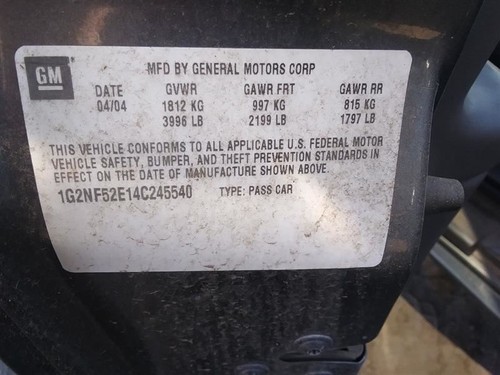 Chassis ECM Body Control BCM Right Hand Dash Fits 03-05 GRAND AM 23552442 - Picture 8 of 8