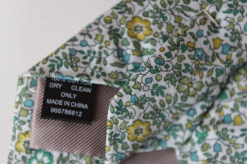 Floral Print Moss x Liberty fabric tie - one size - new with tag - Picture 5 of 5