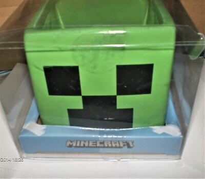 Minecraft 3D Creeper Tasse Face grün    NEU,OVP,Lizenzware,RARITÄT