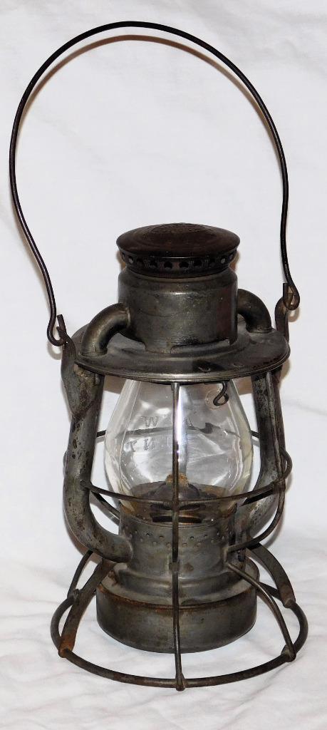 New York Central Railroad Lantern Clear Embossed Globe Dietz Vesta