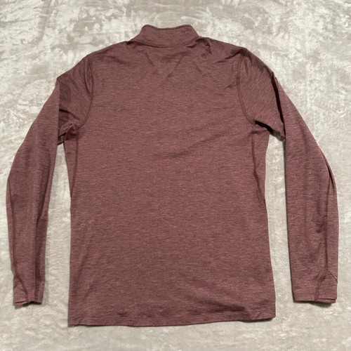 REI Sweater Mens Medium Red Midweight Base Layer 1/2 Zip Hiking Outdoor - Picture 5 of 8