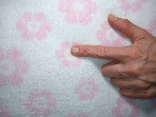 Flaw * Baby Kiss htf Monkey Flower Blanket Security Lovey White Pink - Picture 4 of 4