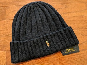 ralph lauren ribbed beanie