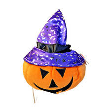 Ty Beanie Baby Pluffies - Gourdy Jack O Lantern Pumpkin Plush Halloween