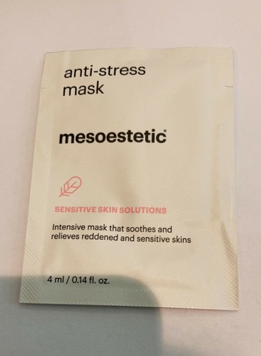 Mascarilla antiestrés Mesoestetic 4 ml x 25 piezas = muestra de 100 ml #usau