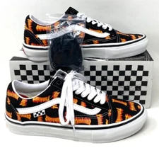 NEW! VANS x THRASHER Old Skool Mens Size 8 Black Skate Skater Low Sneakers Shoes