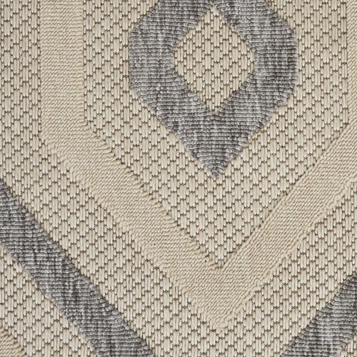 Nourison Palamos Indoor-Outdoor Cream 8'10" x 11'10" Area -rug, Easy - Picture 9 of 9