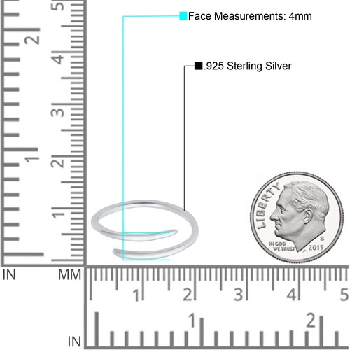 4 mm Wraparound Band 925 Sterling Silber Zehenring dünn verstellbar Zehenring - Bild 15 von 40