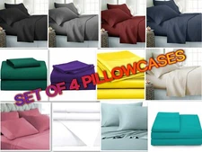 Persian Collection 4-Piece Pillow Case Set Soft 1800 Series Standard & King 