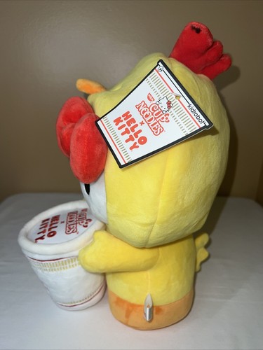 Kidrobot x Sanrio Hello Kitty Nissin Chicken Cup Noodle Costume 16-Inch Plush - Picture 3 of 4