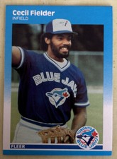 1987 Fleer Update Cecil Fielder Baseball Rookie Card (RC) #U-31 Blue Jays NM O/C