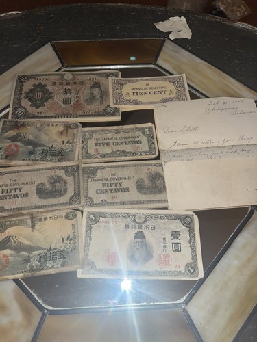 WWII Japanese Invasion Philipines Occupation Money 1945 WWII Letter From Lover - Picture 2 of 11